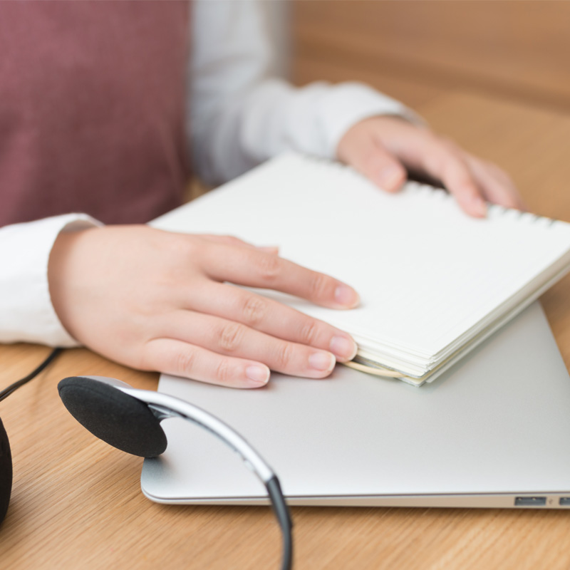 オンラインでの学習風景