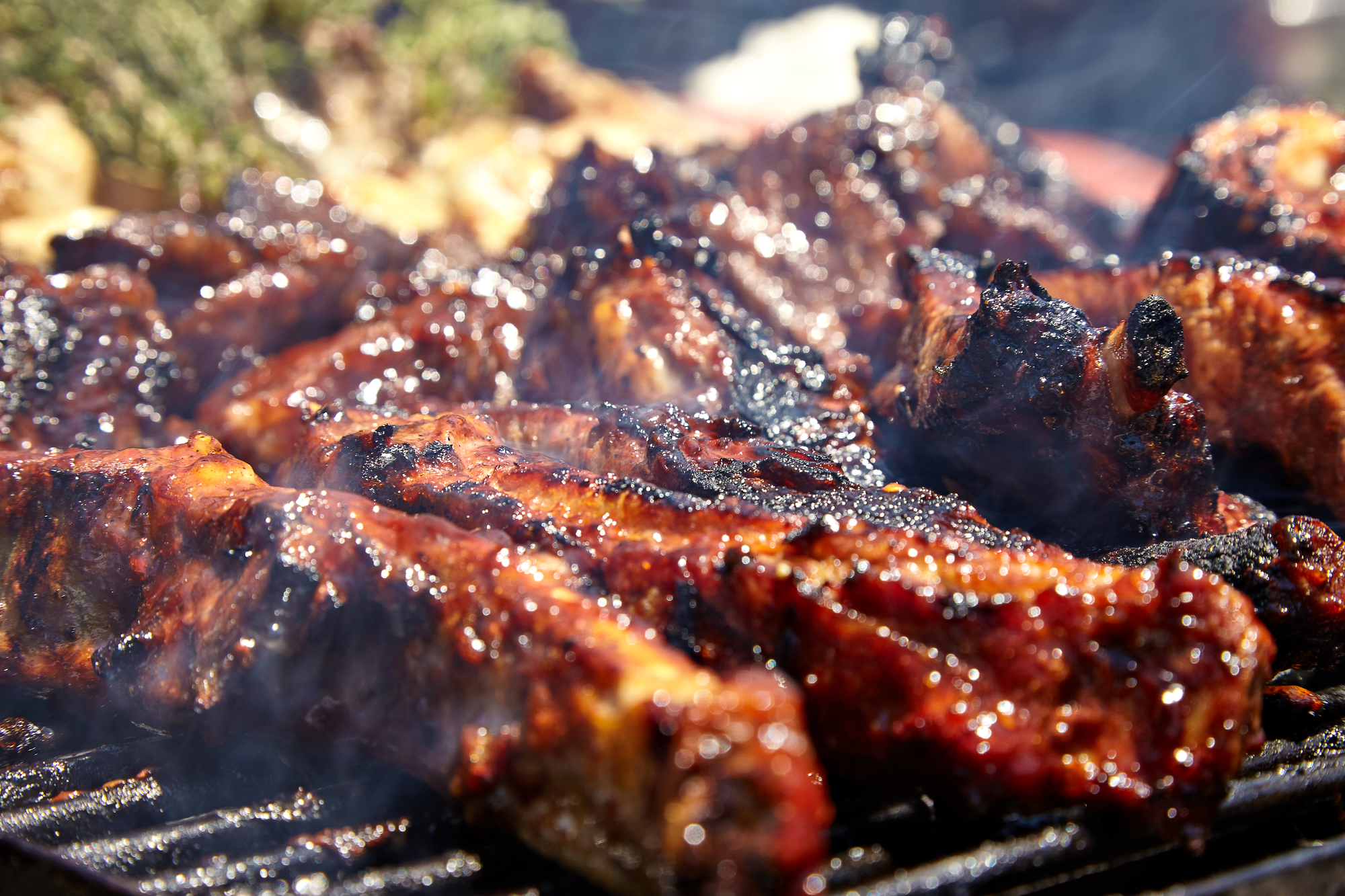 BBQ Grilled pork ribs