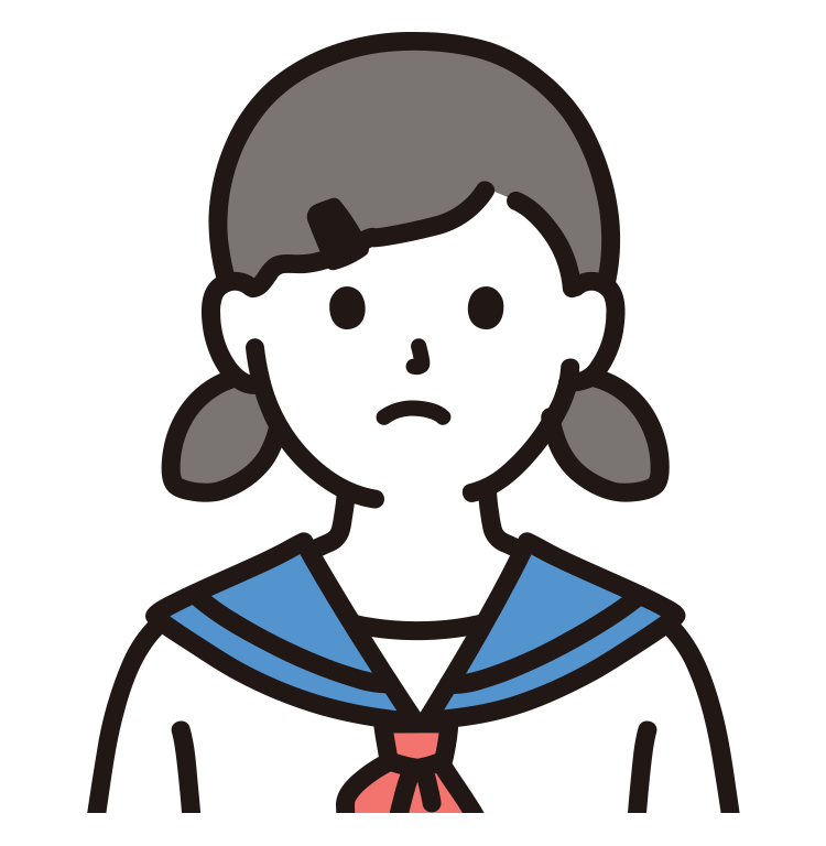 腕を組んで願い事をしている女性のイラスト