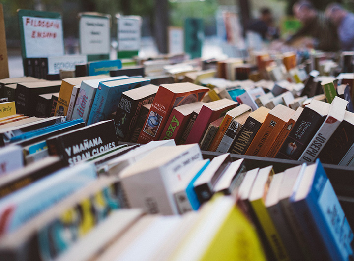 洋書が多く販売されているイメージ画像