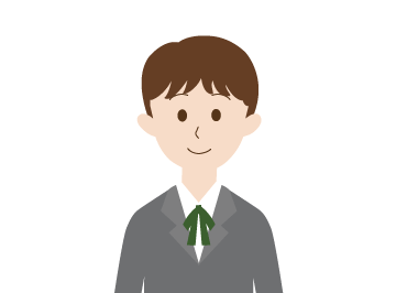 中学生男子のイラスト