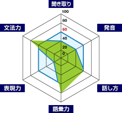 現在の英語力を細かく診断します